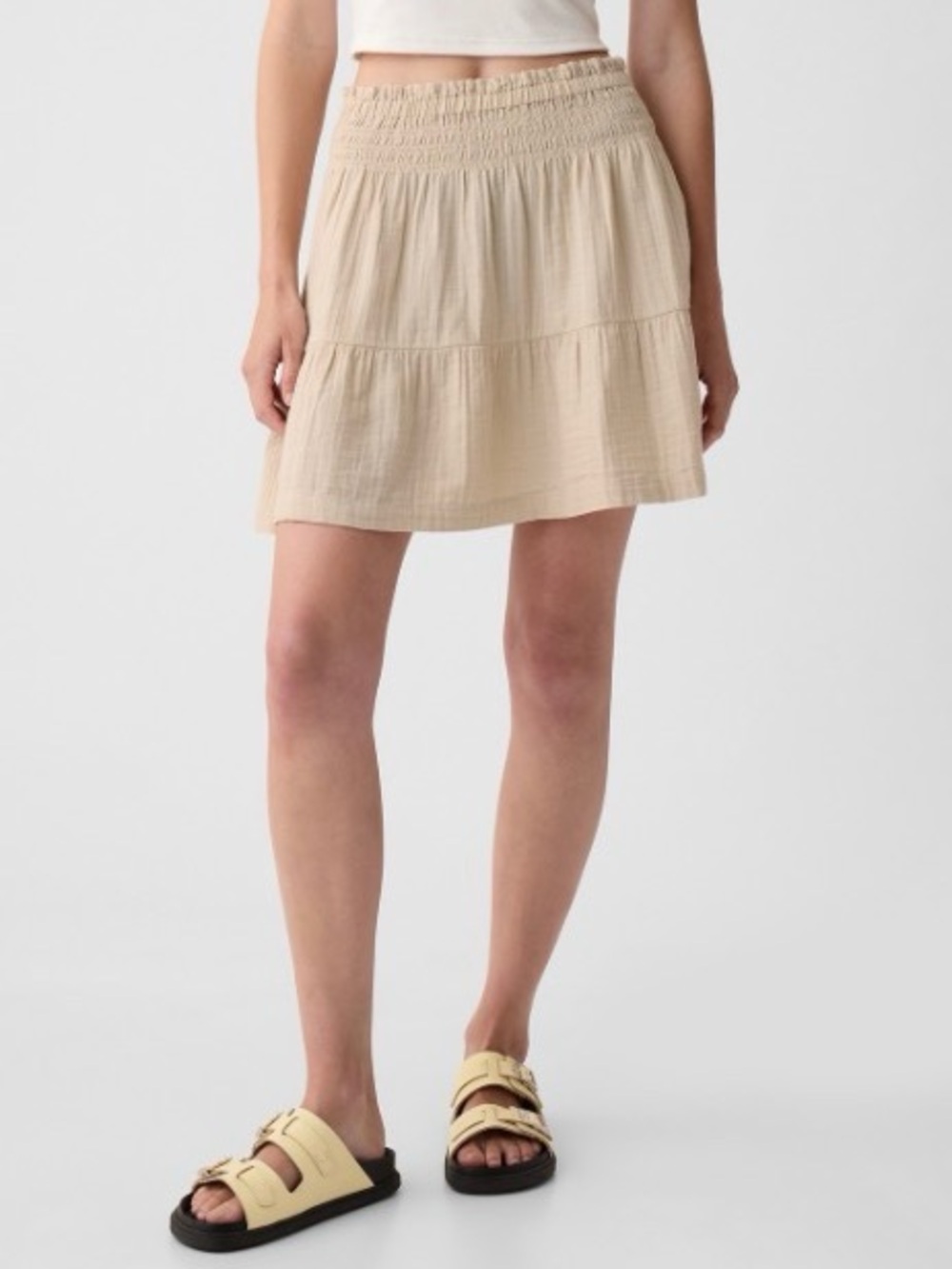 NWT - GAP ; crinkle gauze, 100% Cotton A-line  Skirt; Size S (P)